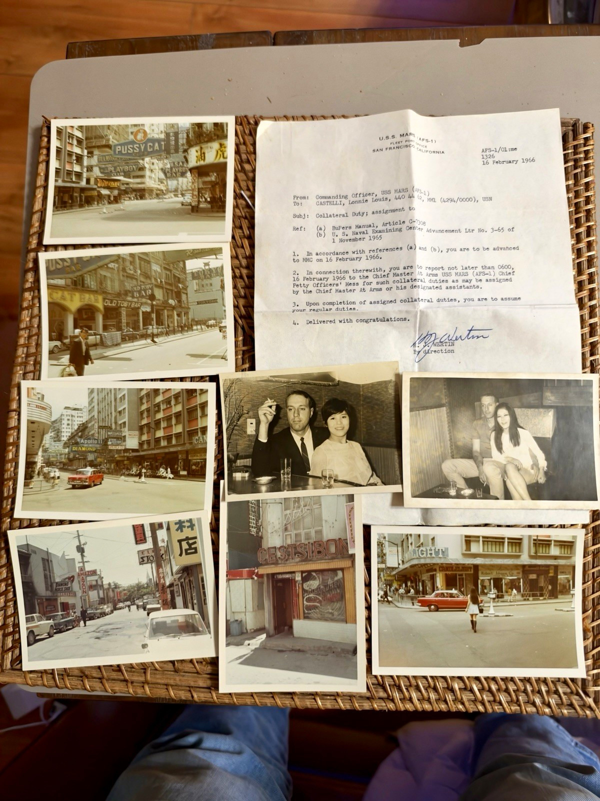 1969 Vietnam War Navy Archive Sasebo Hong Kong Photo Ephemera USS MARS