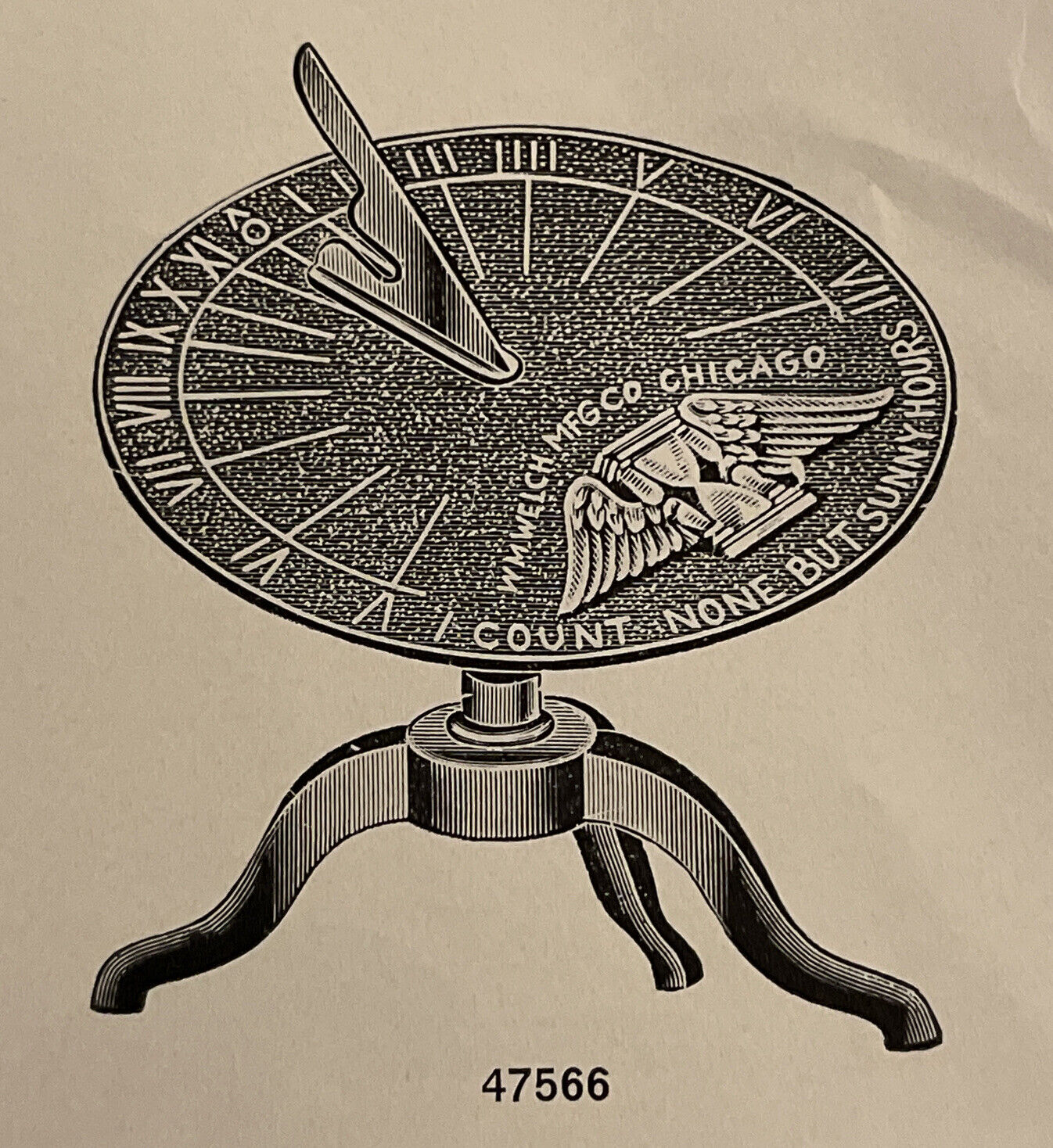 1935 Vintage Sundial Metronome Paper Ad Original Science Tools Catalog Page