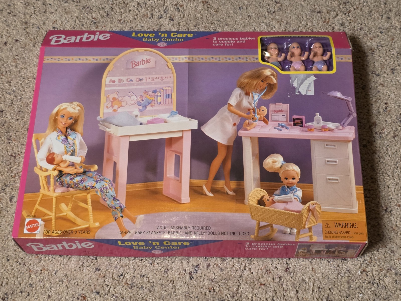 1998 Barbie Love\'n Care Baby Center - New In Sealed Box - Mattel 67548-92