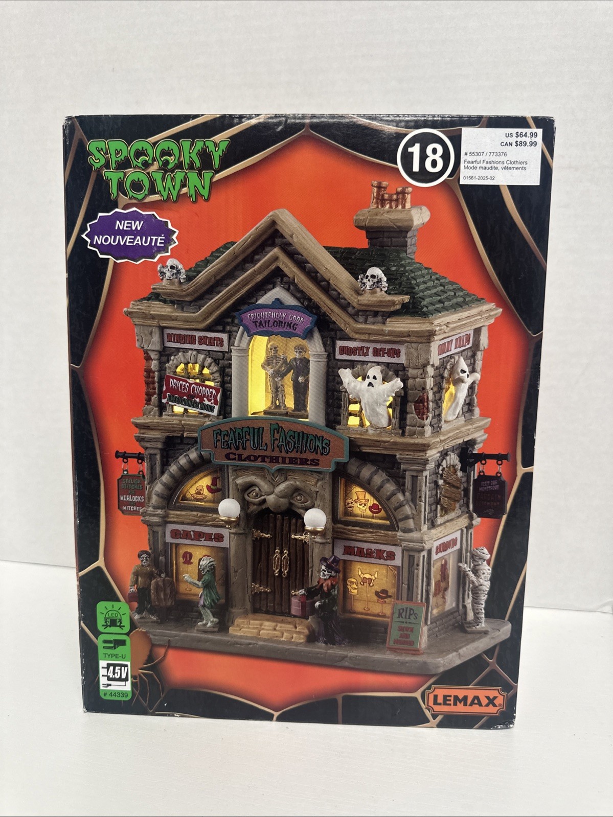 Lemax Spooky Town Halloween Village Fearful Fashions Clothiers 55307