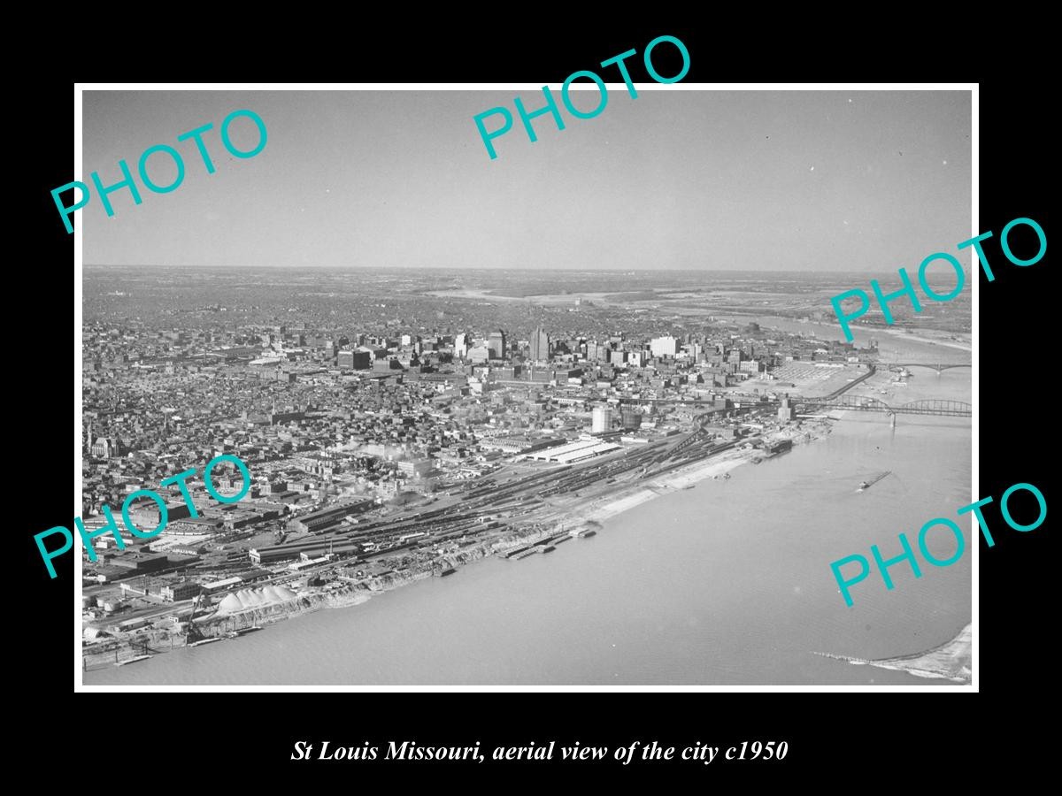 St Louis Missouri Aerial View Of The City c1950 4 Old Large Historic Photo