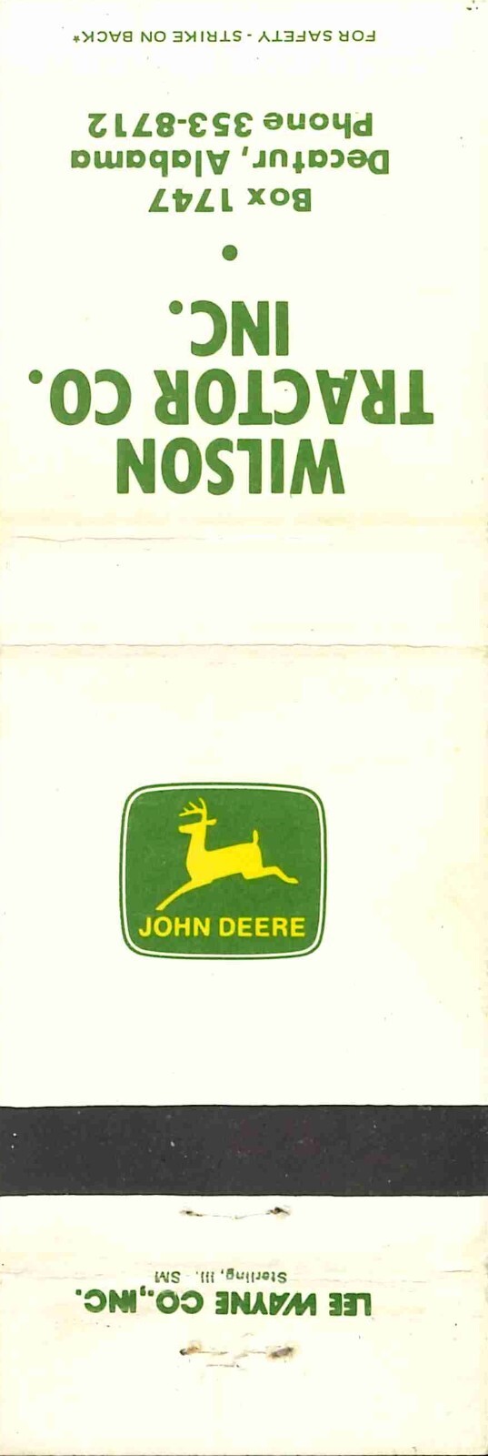 John Deere Matchbook 2 Leg Wilson Tractor Co Decatur Alabama