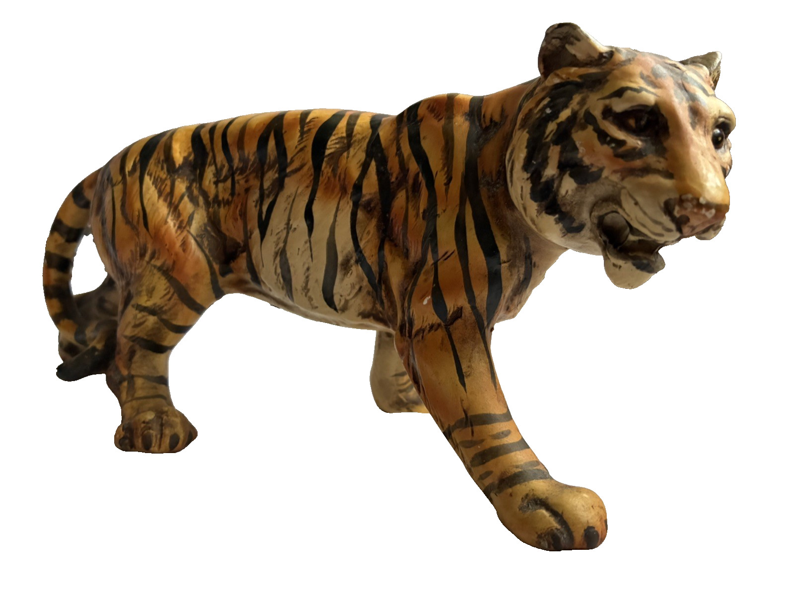 Vintage Capodimonte? Tiger Porcelain Sculpture Figurine