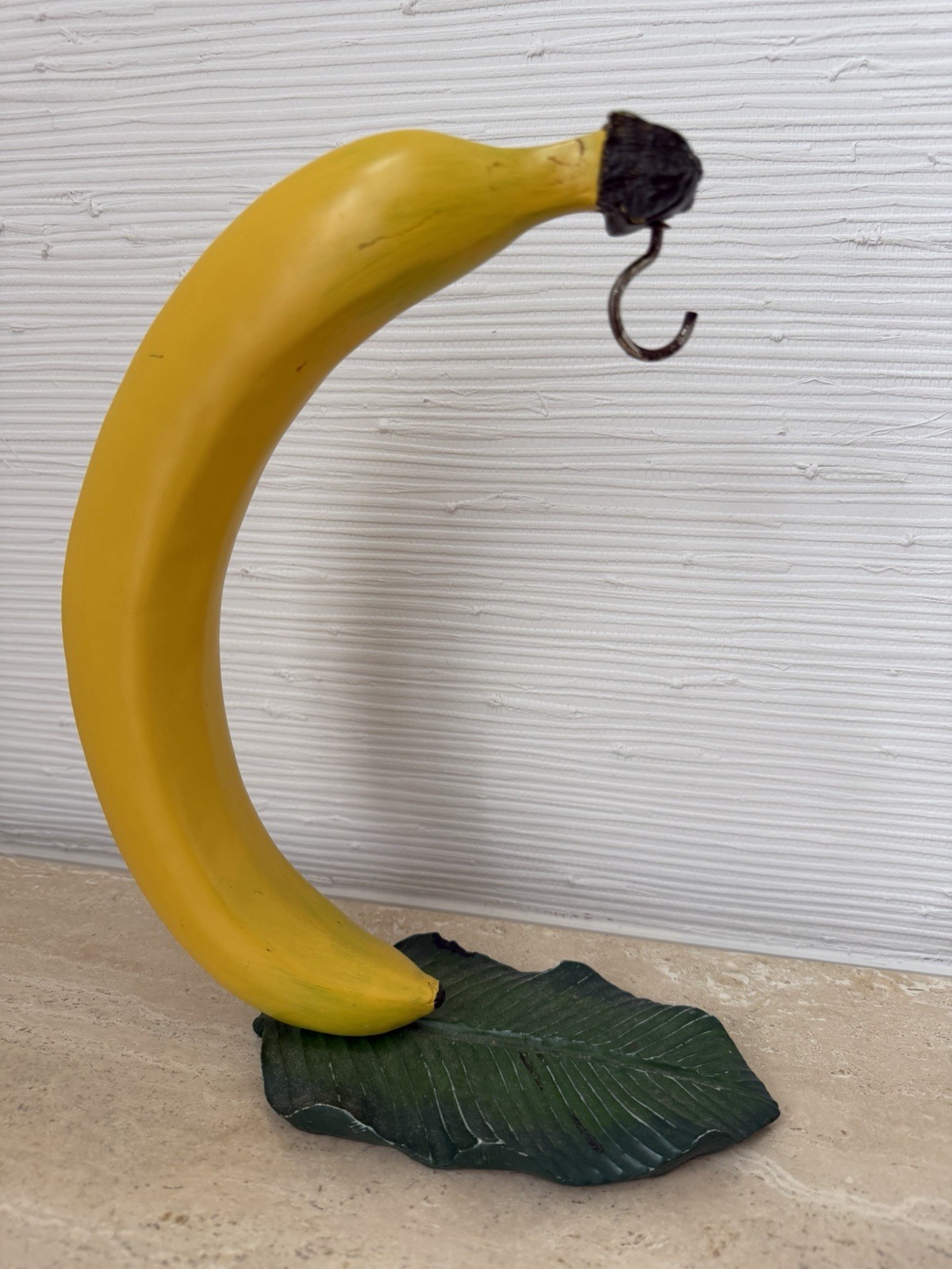 Vintage MCM Banana Holder W/leaf Stand