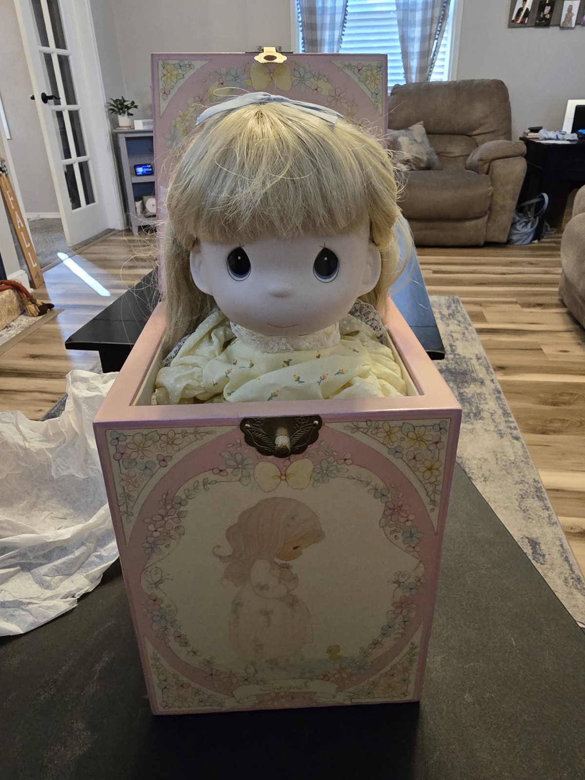 Vintage RARE Precious Moments Enesco Music Box Jack in the box Summer Season Vintage RARE Precious Moments Enesco Music Box Jack in the box Summer Season