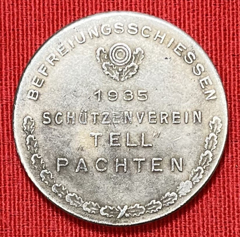 WW2 WWll 1935 German Shooting Medal - Authentic