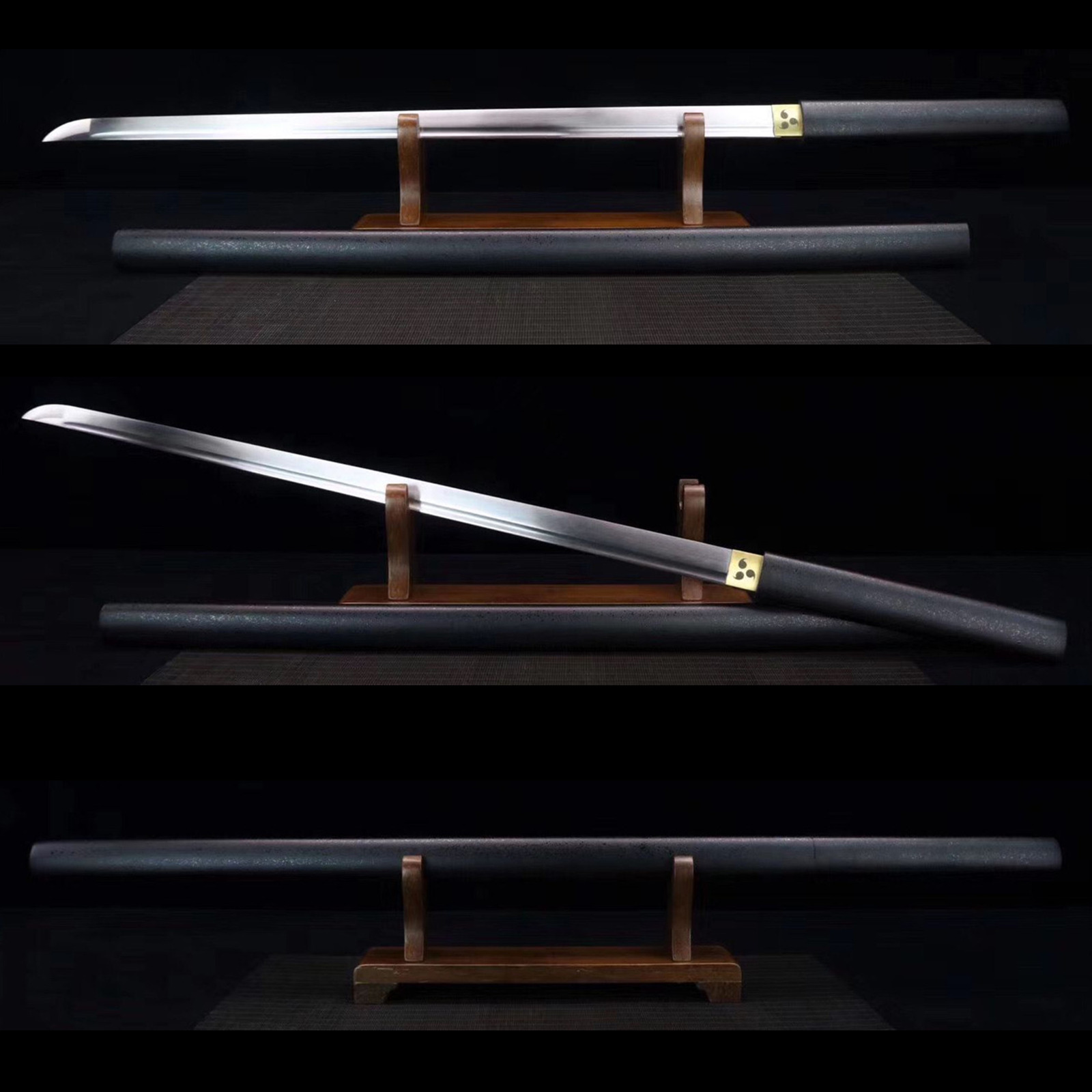 Full Black Saya Japanese samurai Ninja sword 1095 High Carbon Steel Katana Sharp