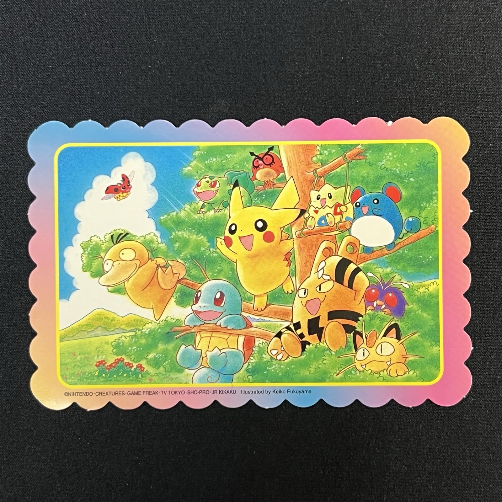 Keiko Fukuyama Pokemon Postcard Magazine Limited Pikachu Tankentai Retro Rare