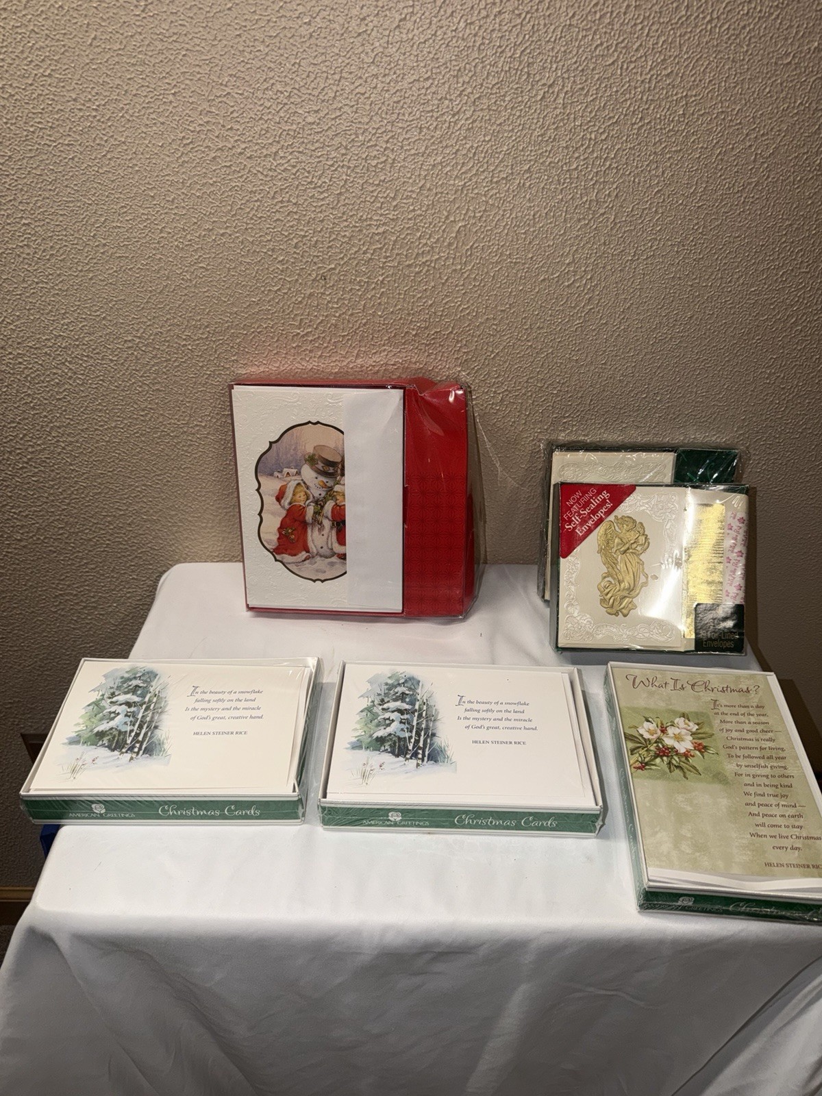 Lot Of 6 Sealed Vintage Christmas Cards American Greetings Party City 108 Cards