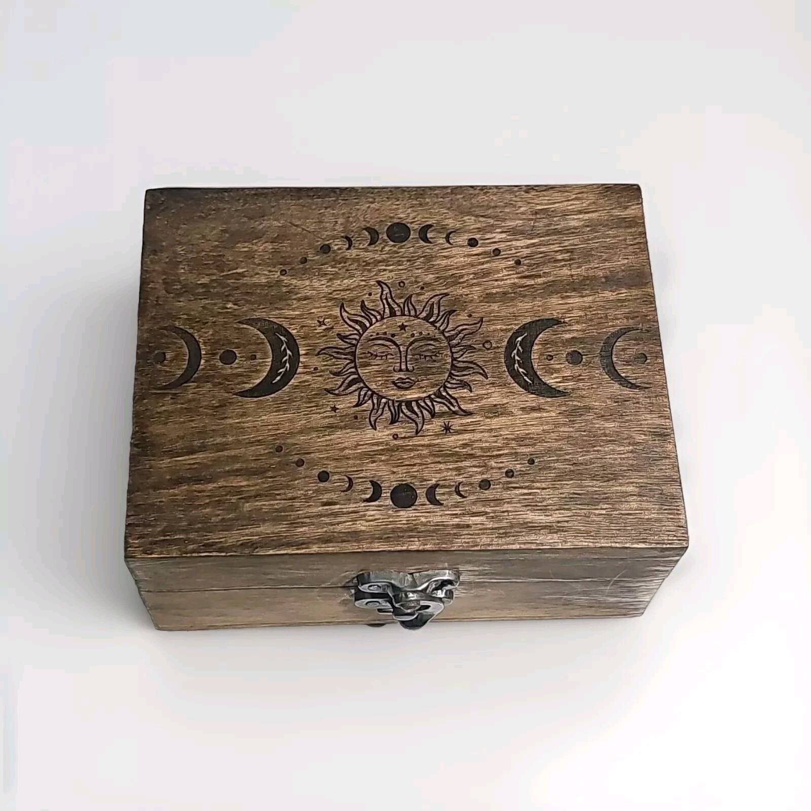 JB&C Premium TAROT Engraved Wooden Decorative Box Jewelry Box 
