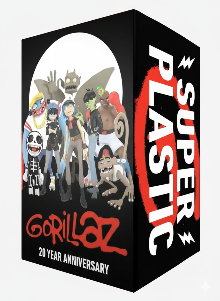 SuperPlastic x Gorillaz: 25+ 20th Anniversary Minis & Strange Timez Spacesuits