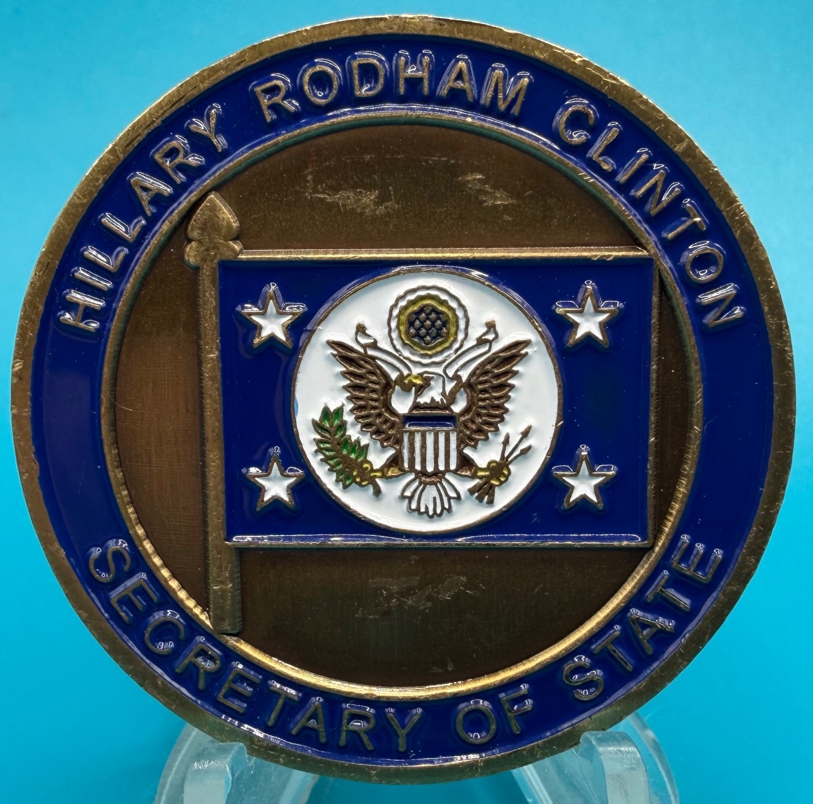 Vintage 67th Secretary of State Hillary Rodham Clinton Challenge Coin
