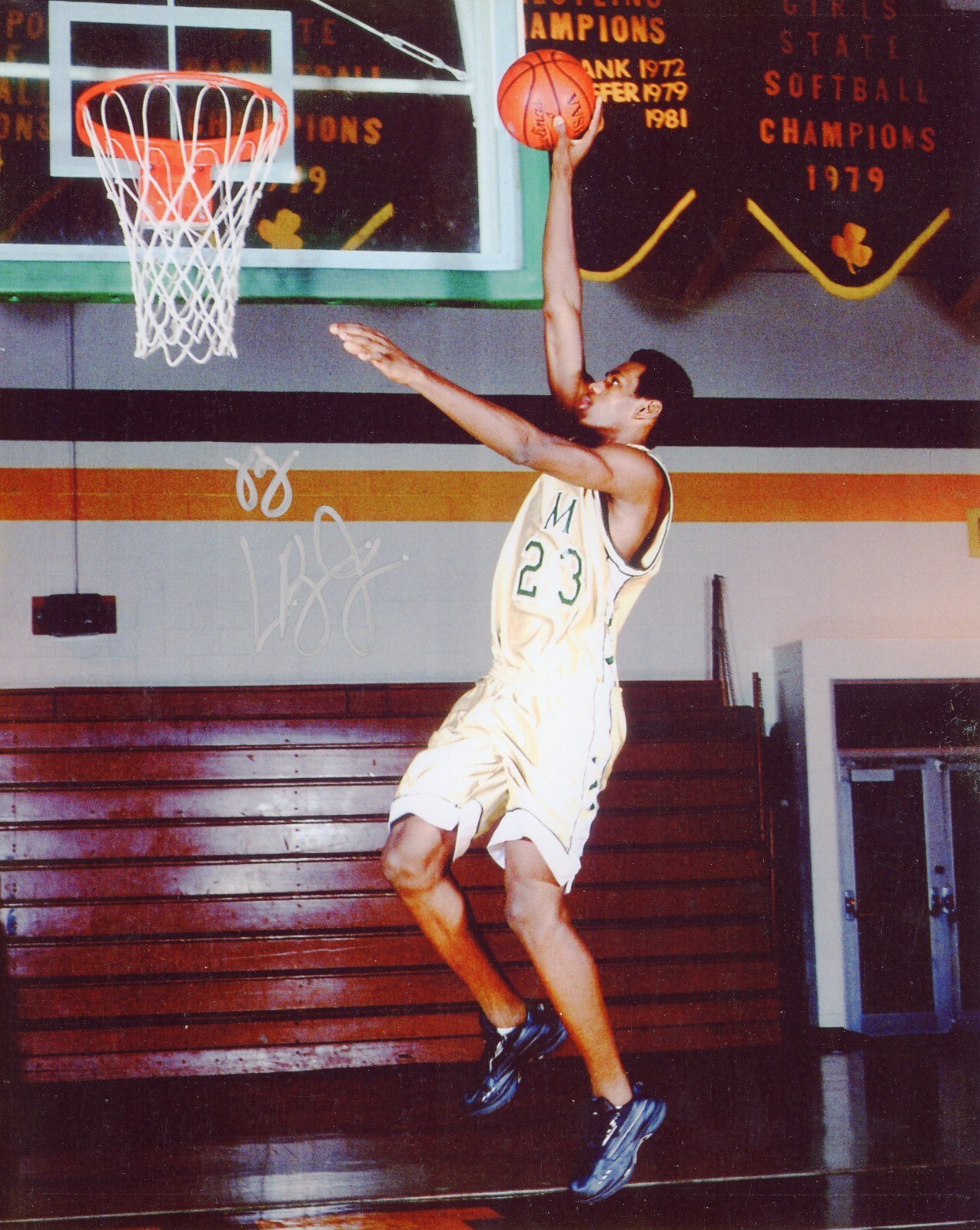 LeBron James ~ Signed Autographed 2002 High School Photo Auto ~ JSA LOA