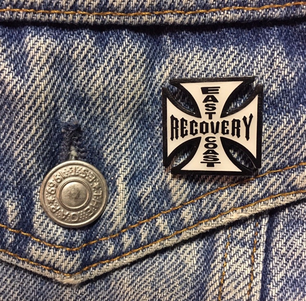 NA Narcotics Anonymous lapel pin East Coast Recovery pin na pin na hat tack