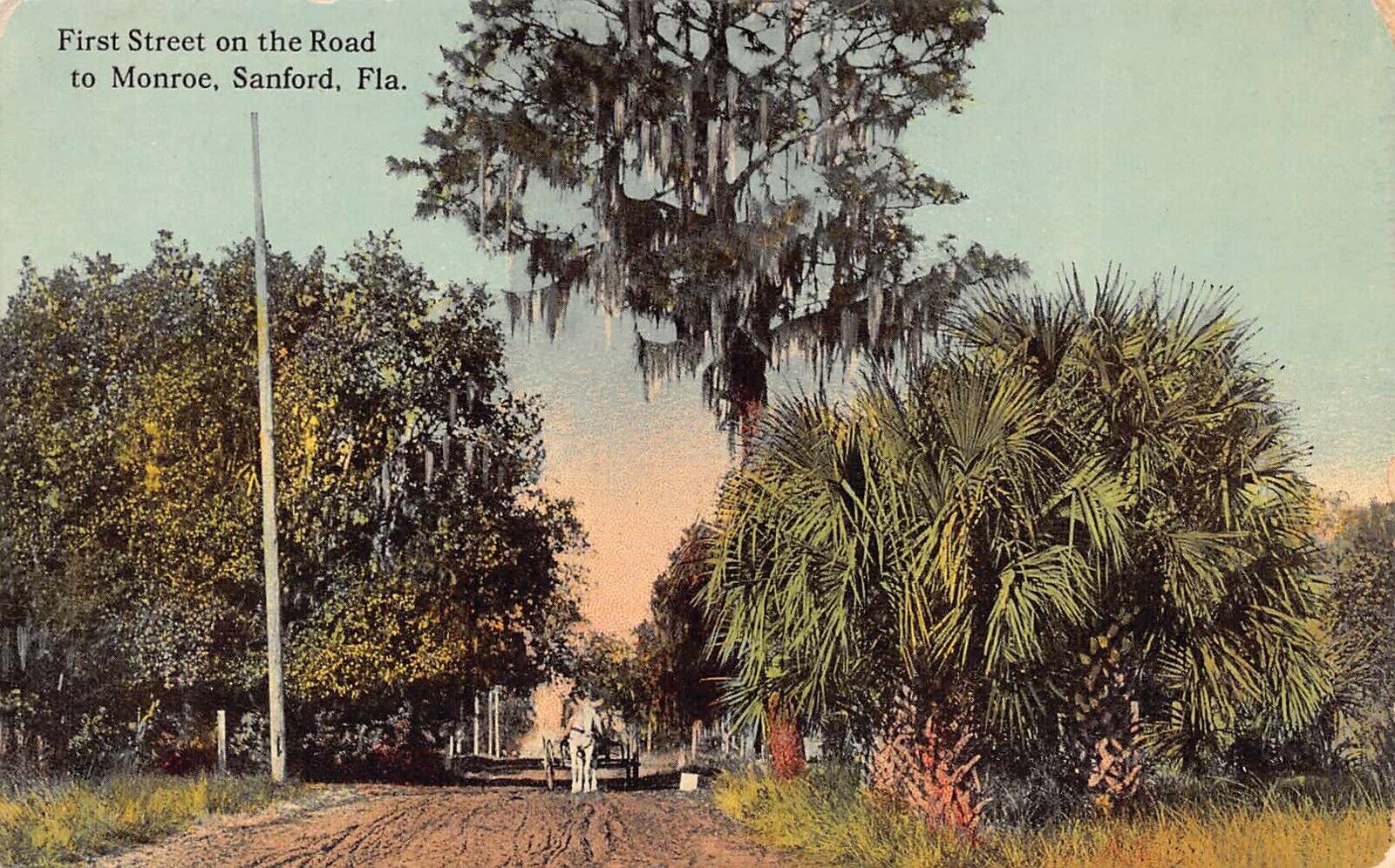FL - 1913 First Street on Road to Monroe at Sanford, FLA - Seminole County