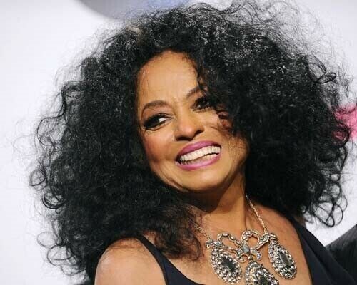 Diana Ross with big smile candid 5x7 photo