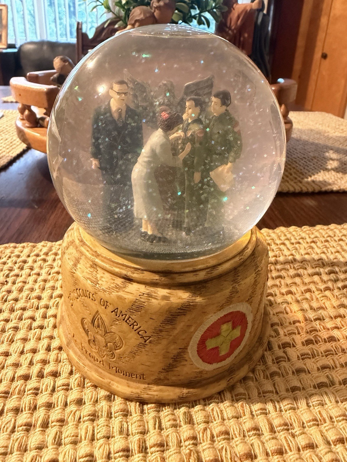 Boy Scouts of America Scout Stuff Musical Glitter Snow Globe Boy Scout 6