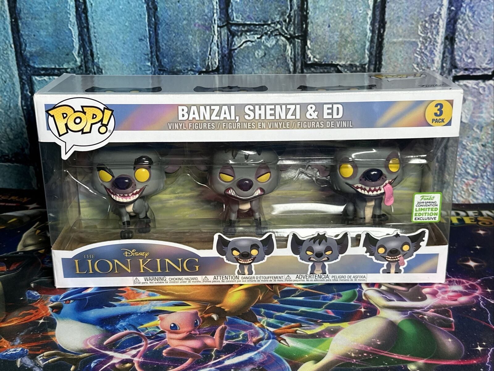 Funko Pop Vinyl: Disney - Hyenas 3pk - Banzai, Shenzi & Ed ECCC Exclusive