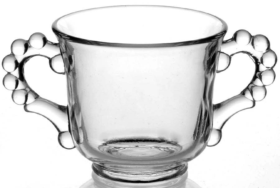 Imperial Glass-Ohio Candlewick Clear  Open Sugar Bowl 7612398