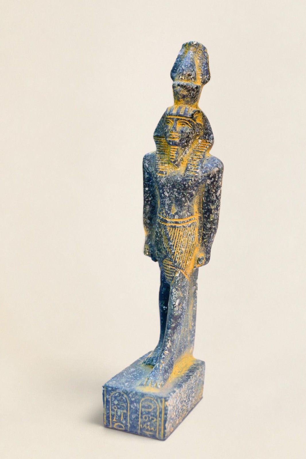 Unique Egyptian Green Granite King Ramses II Statue Made in Egypt