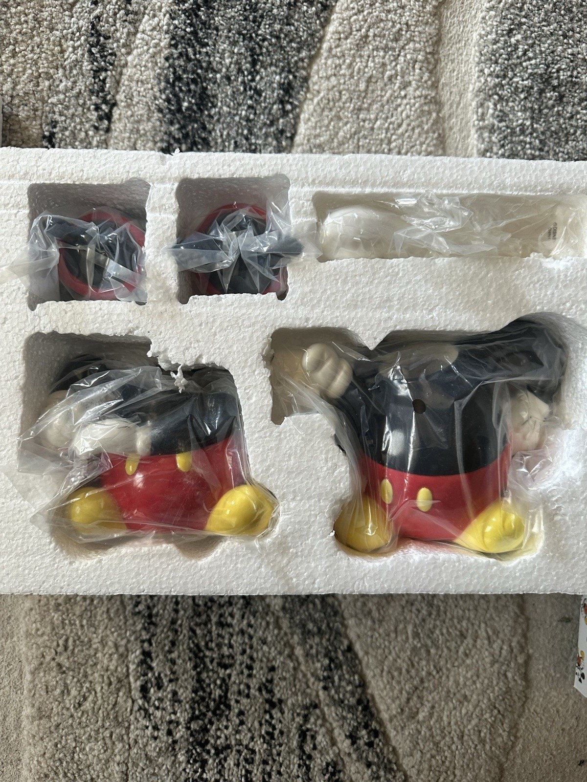 Disney Mickey Mouse Cream And Sugar Set Rare Vintage Full Set Box And Spoon Disney Mickey Mouse Cream And Sugar Set Rare Vintage Full Set Box And Spoon