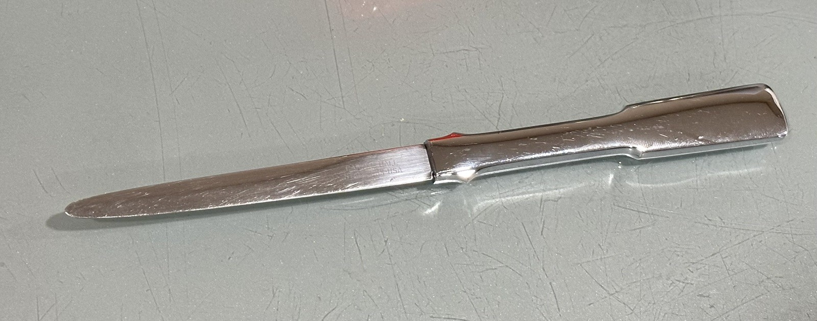 Vintage Antique Carvel Hal Stainless Steel Silver Letter Opener Desk Paper Knife