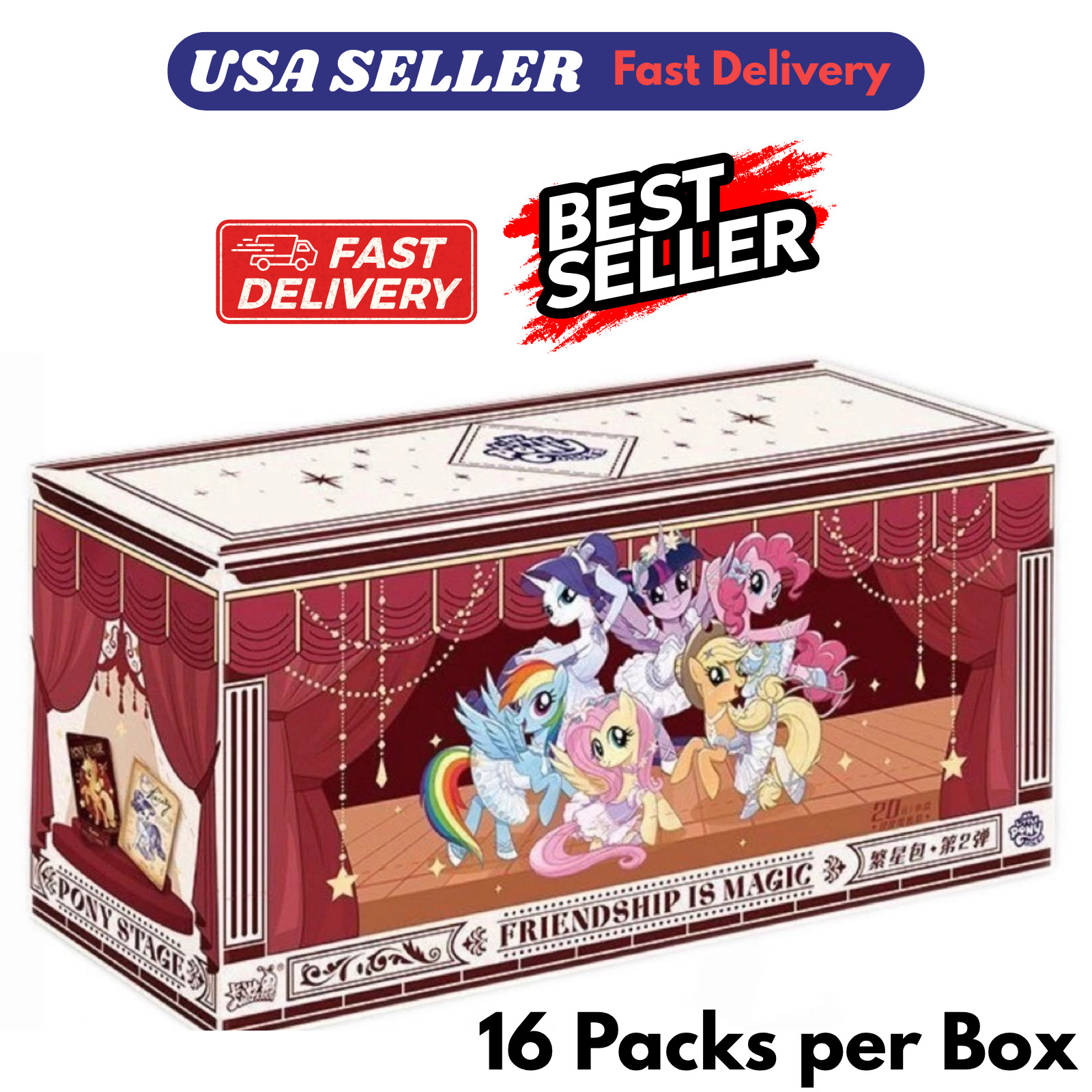 Kayou My Little Pony Starry Pack Wave2 Booster Box Anime Collection Trading Card