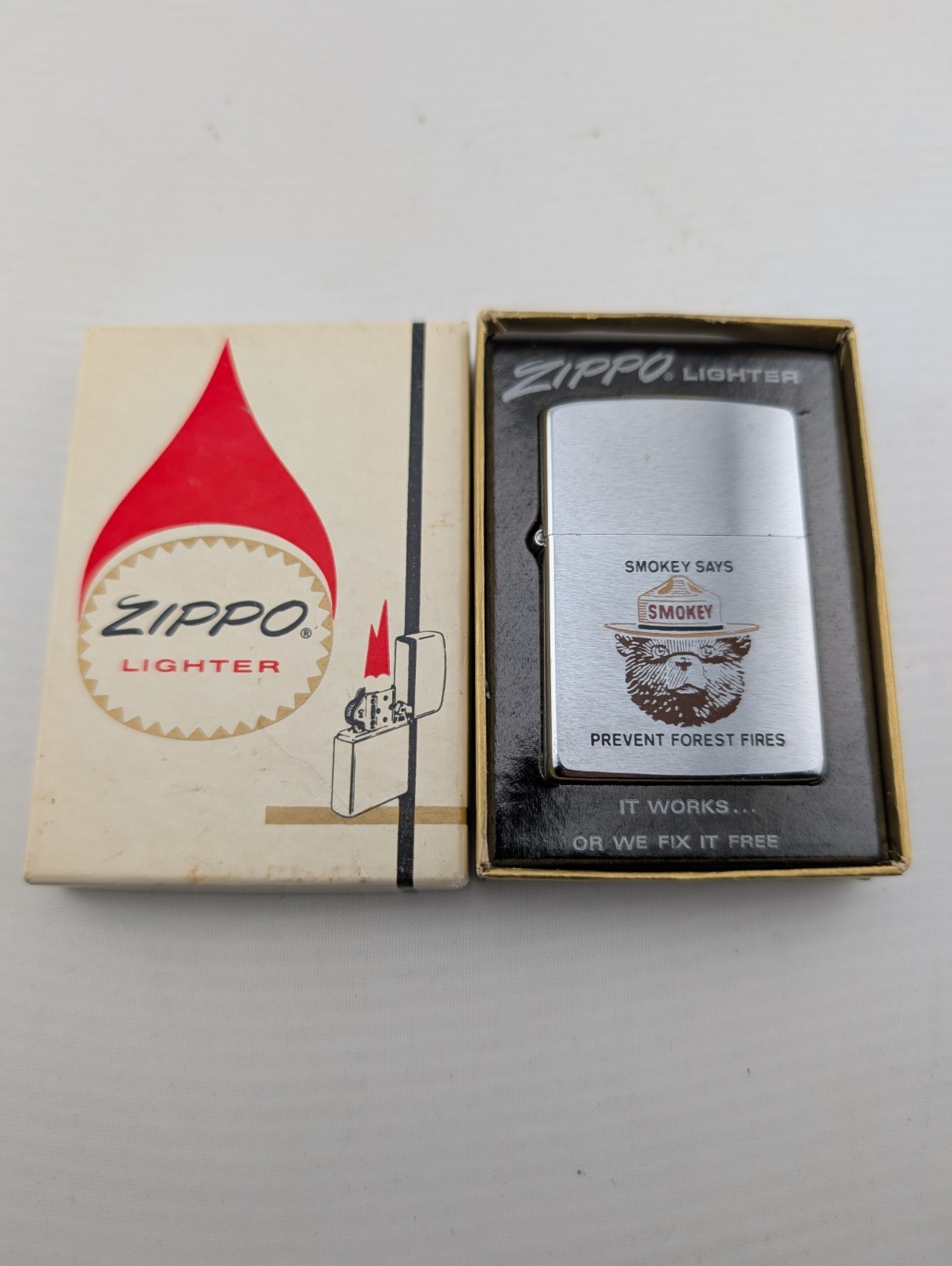 Rare Zippo Smokey The Bear Secretary Of Agriculture Vintage Lighter New With Box