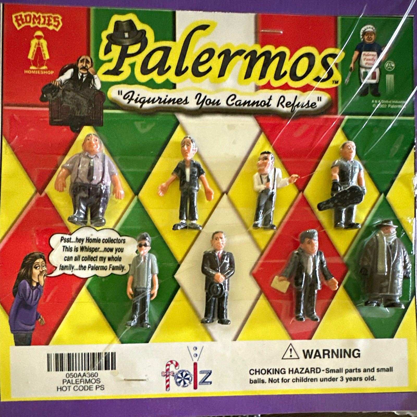 Homies Palermos Plastic Figurines Set of 8 Multipack Original Unopened