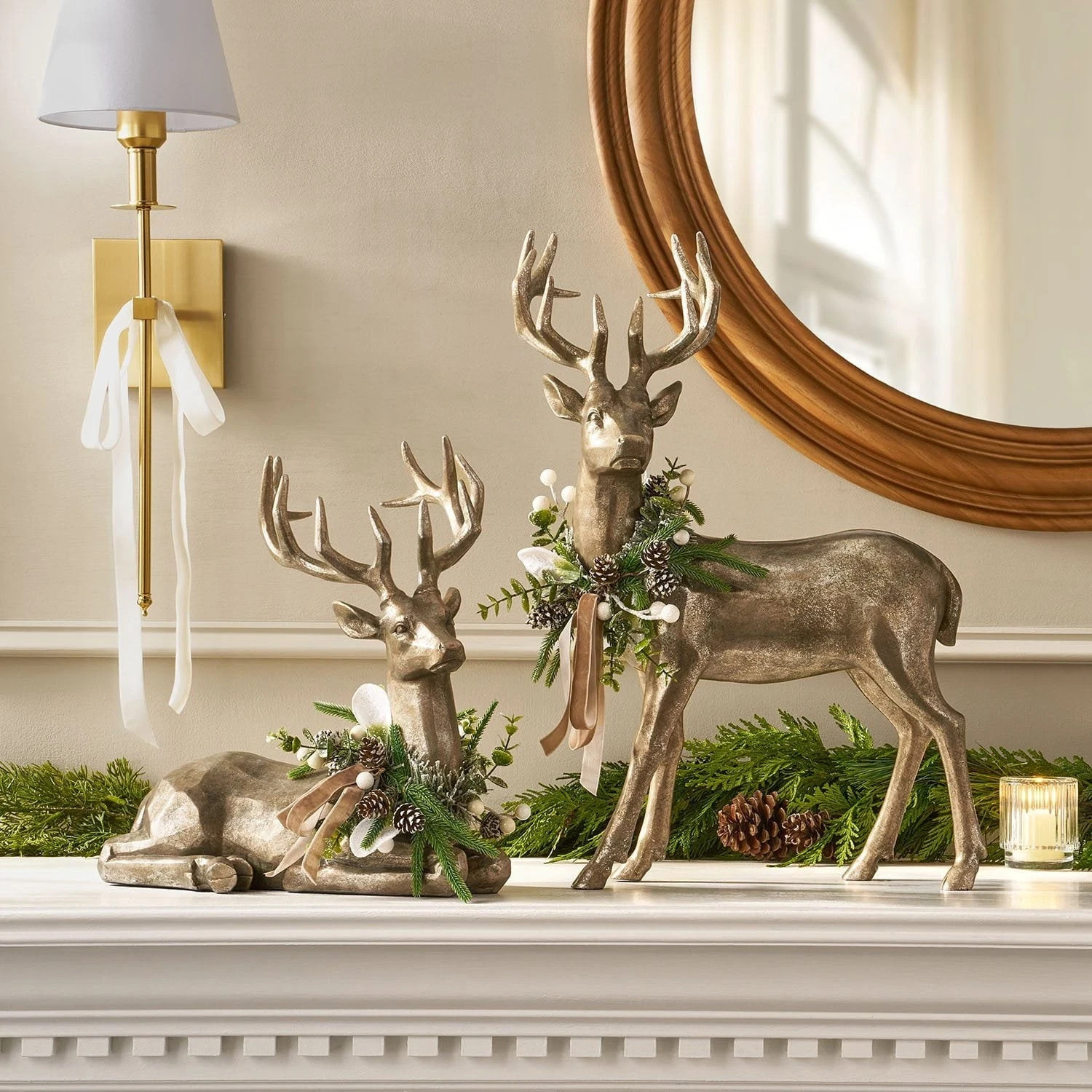 Member\'s Mark Holiday Deer Décor, Set of 2 Member\'s Mark Holiday Deer Décor, Set of 2