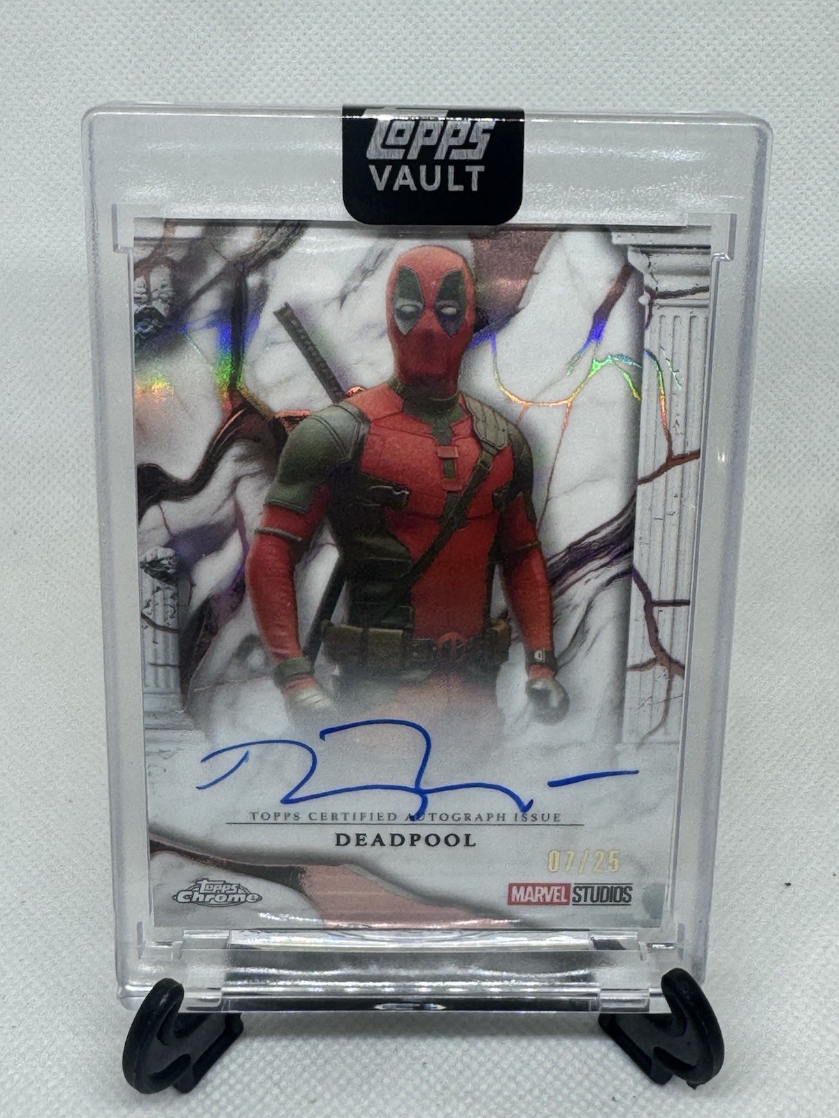 2026 Topps Vault Marvel Deadpool Auto Ryan Reynolds /25 Immortals Rose Gold