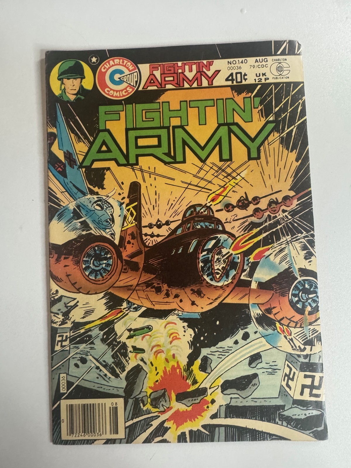 Fightin\' Army #140 (Charlton Comics Aug 1979) RAW 5.5-6.5 Tom Sutton Cover Art