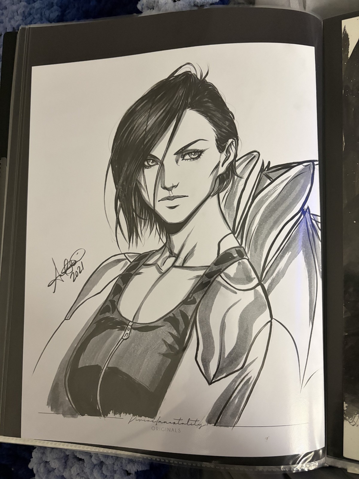 SAGA illustration of Alana by Ariel Diaz 9x12