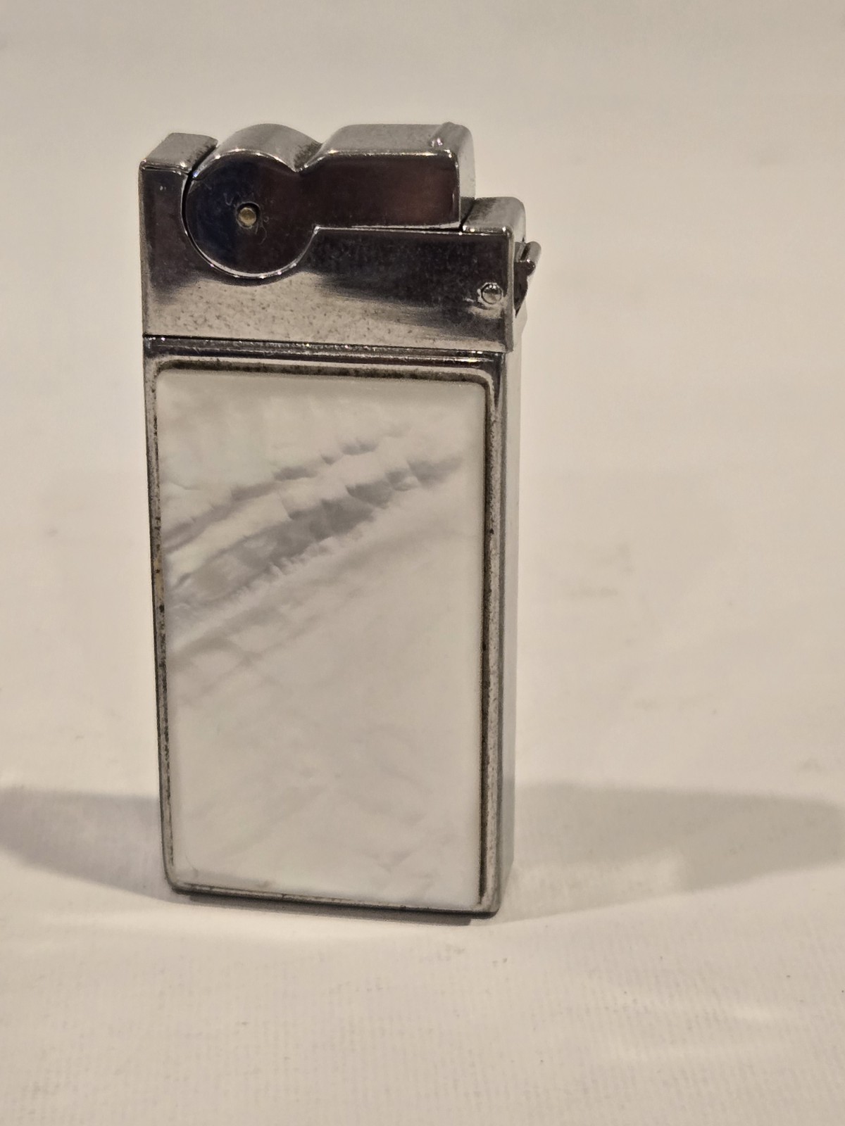 Vintage A S R cigarette Lighter Automatic Mother Of Pearl style Handle Made USA 