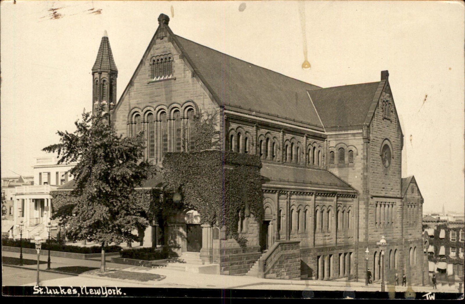 New York NY St. Luke\'s Church WILKERSON c1900s-10s Real Photo Postcard bhn