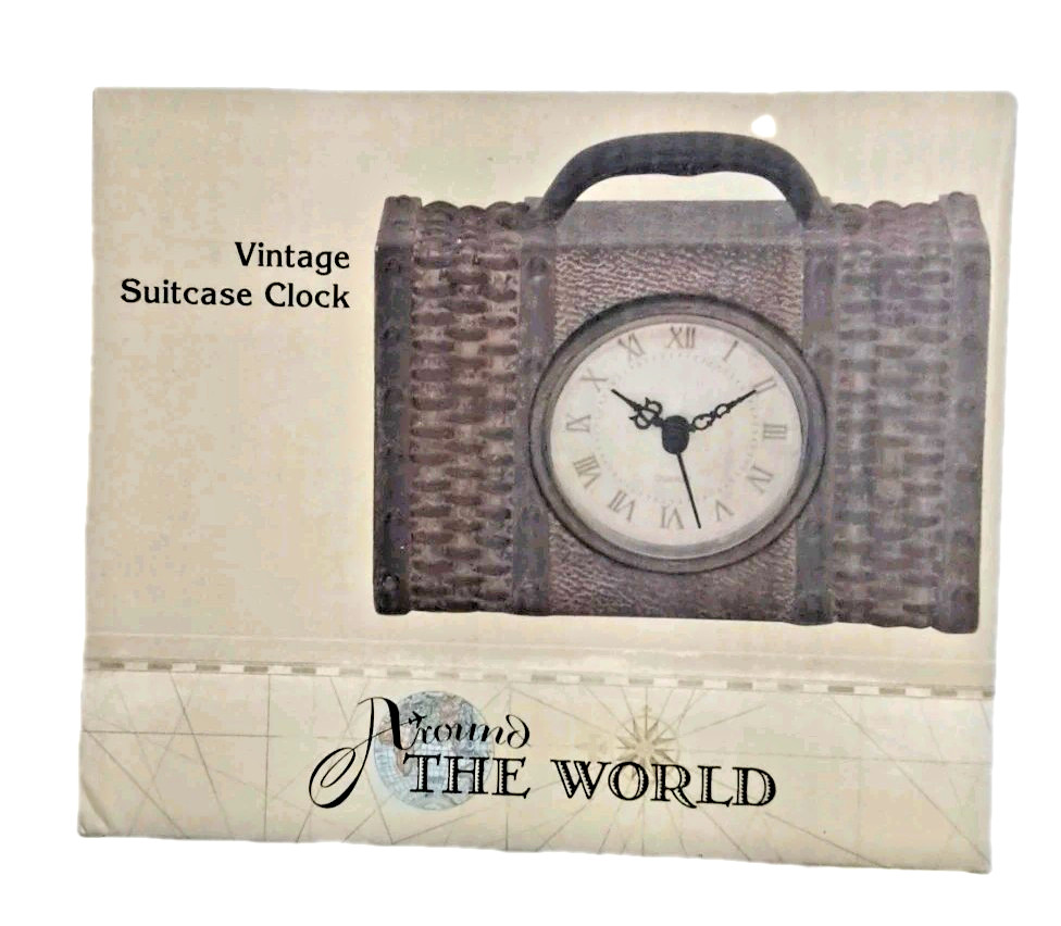 Vtge Cracker Barrel Suitcase Clock Highway Diner Around The World Nostalgia Vtge Cracker Barrel Suitcase Clock Highway Diner Around The World Nostalgia