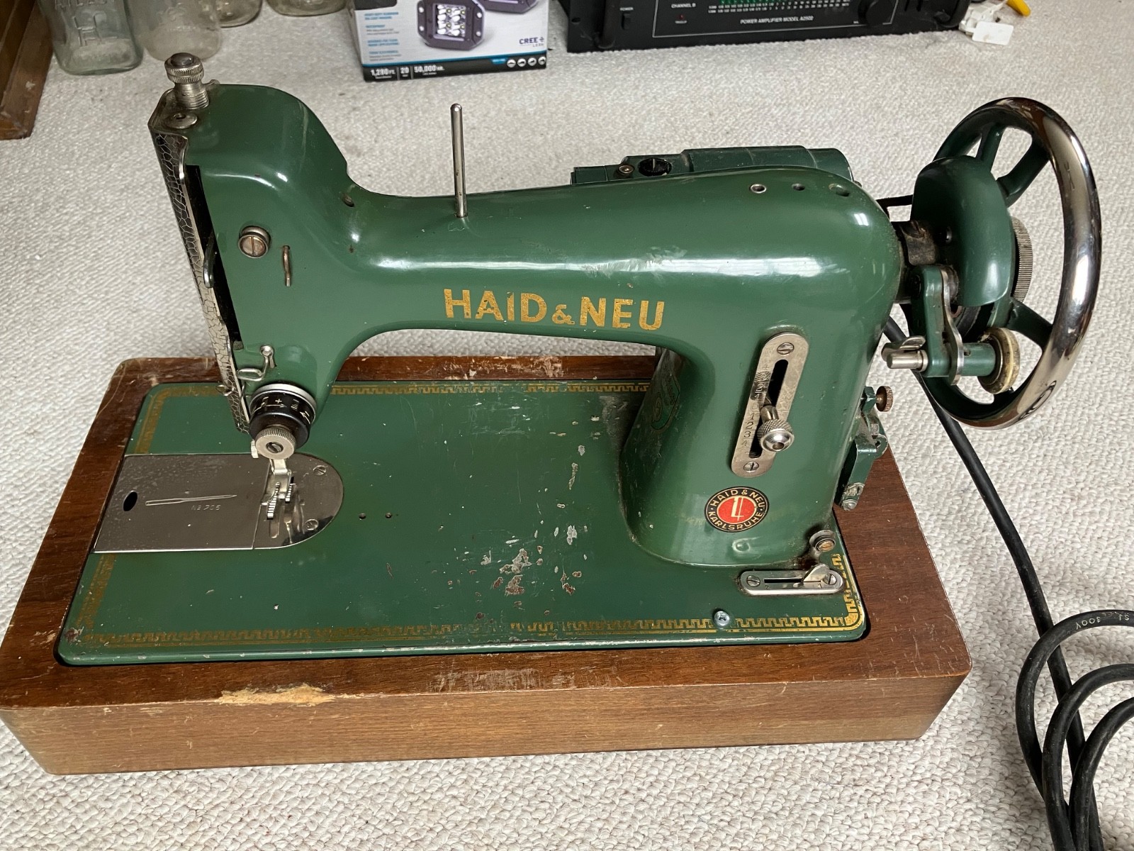 Vintage Haid & Neu German sewing machine