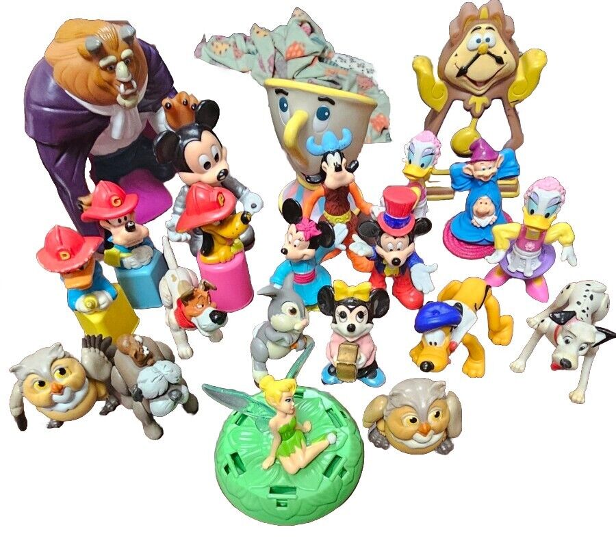 Disney Characters Lot of 23 Toy Figures Mickey Donald Daisy Minnie Goofy Pluto