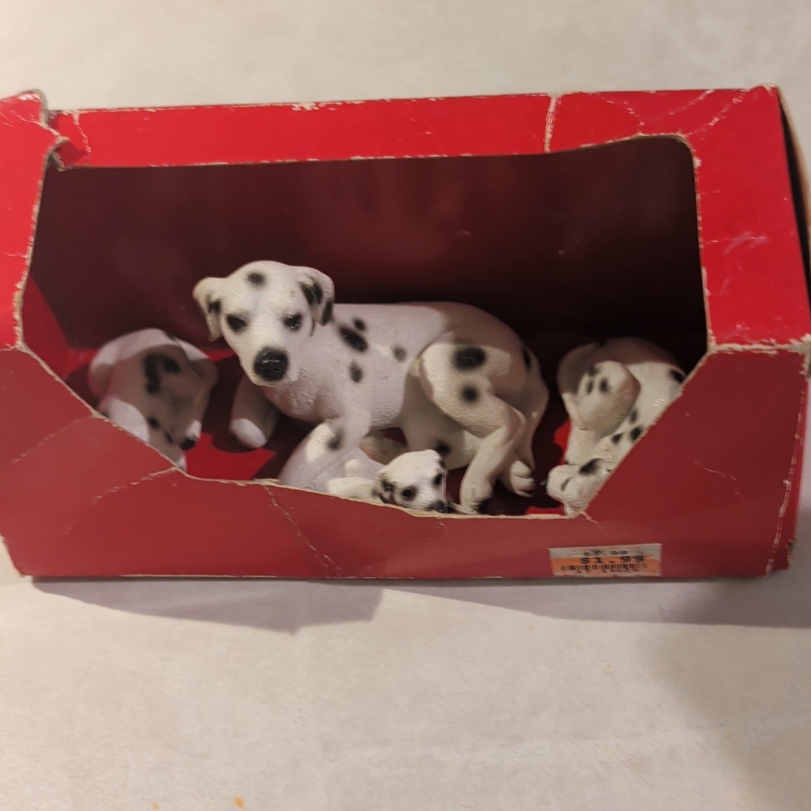 Vintage Trippie's Inc. Dalmatian Dog Plastic Figurine Set FM-4648 (1997)