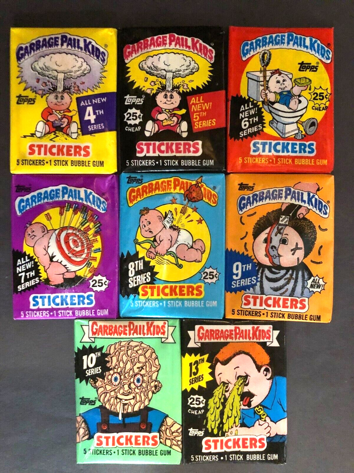 Vintage 1980\'s Garbage Pail Kids Wax Packs - U - Pick from Photo Vintage 1980\'s Garbage Pail Kids Wax Packs - U - Pick from Photo