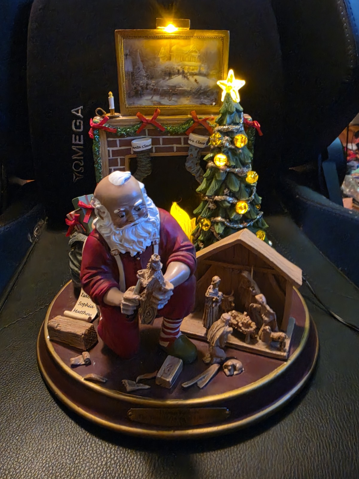 Bradford Exchange Thomas Kinkade The True Meaning of Christmas Santa Workshop