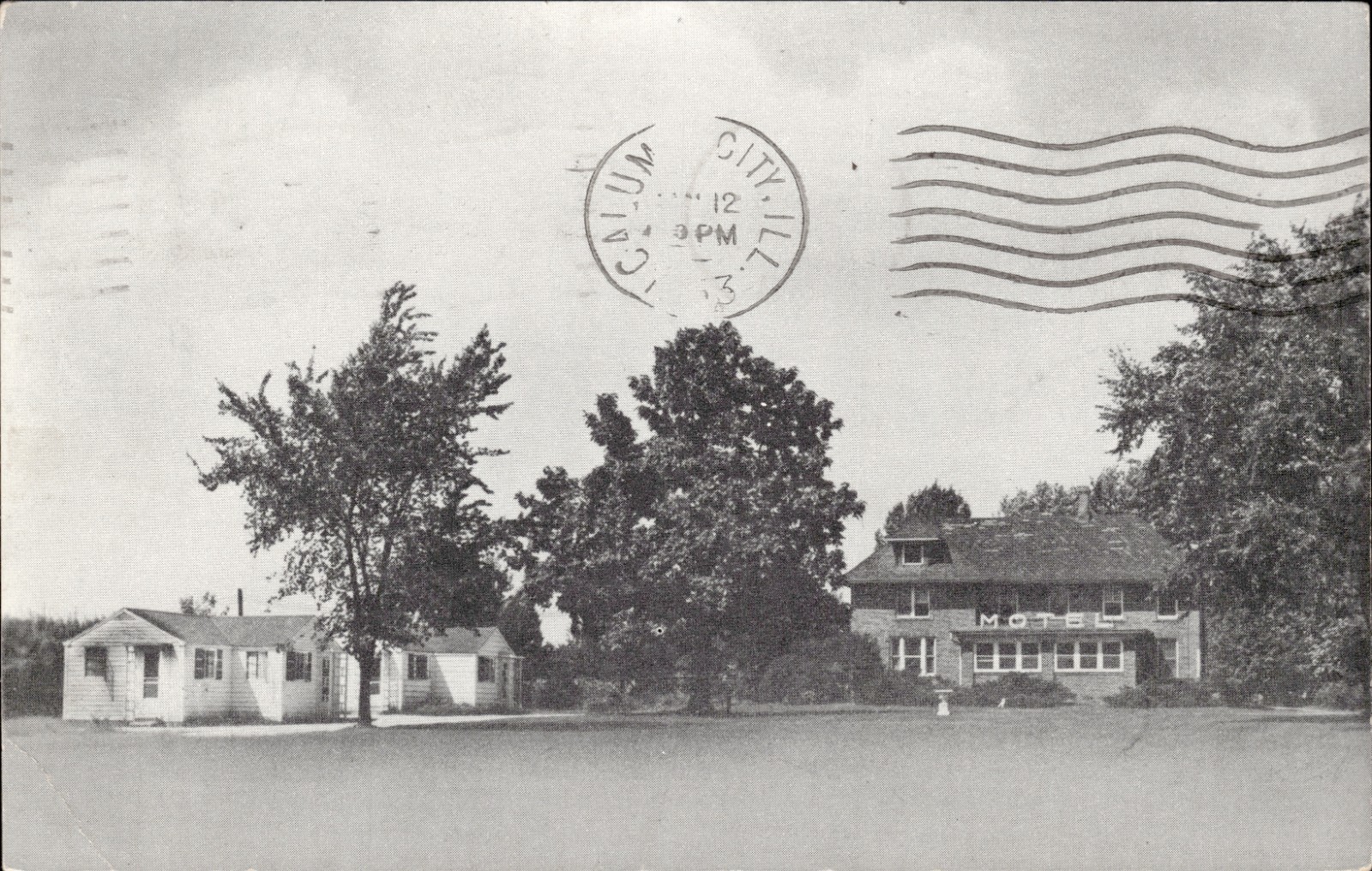 Mac's Motel Mendota Illinois Posted Handwritten Message Postcard
