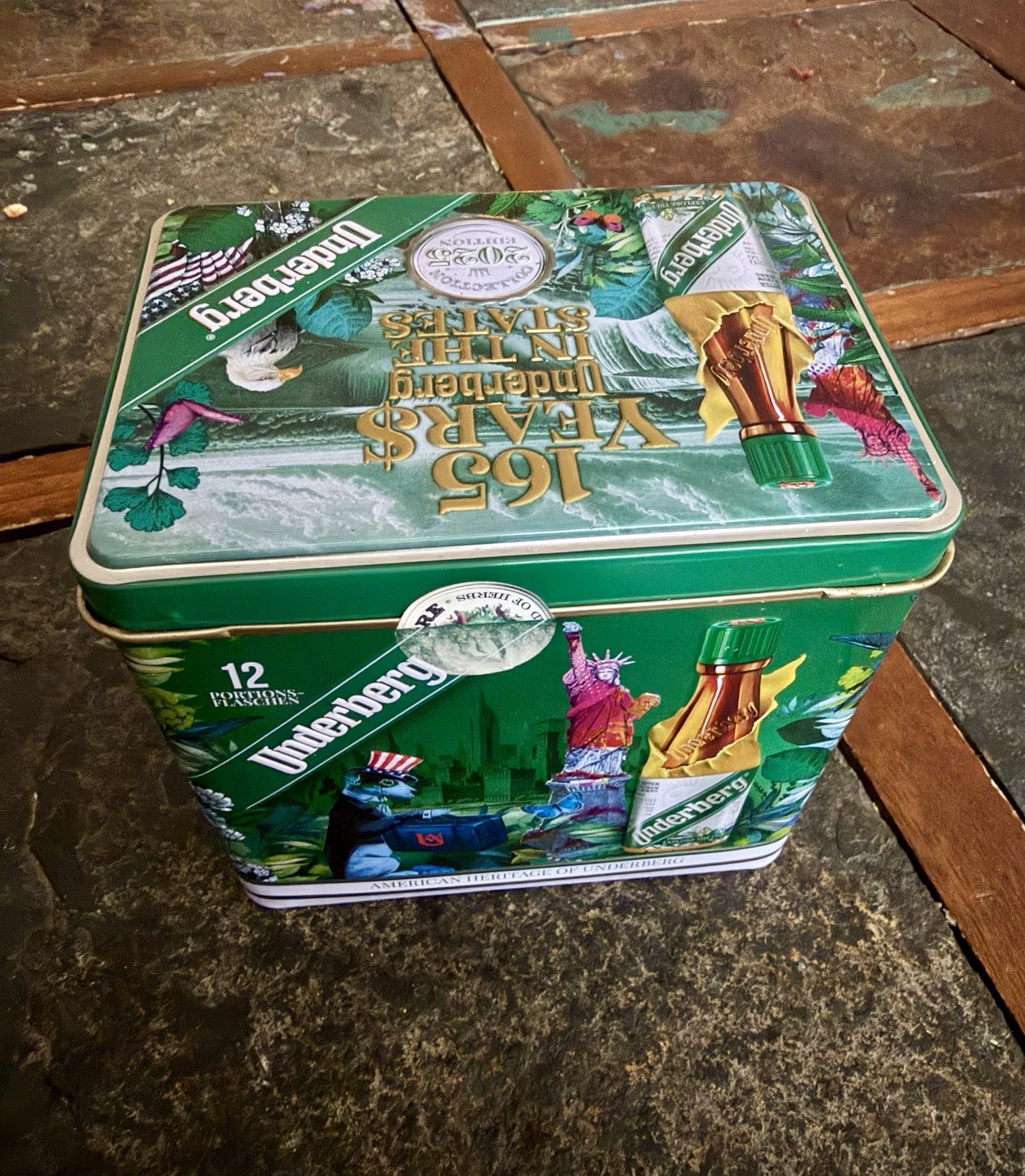 Underberg 165 Years in the States 2025 Edition Advertising Tin, Empty