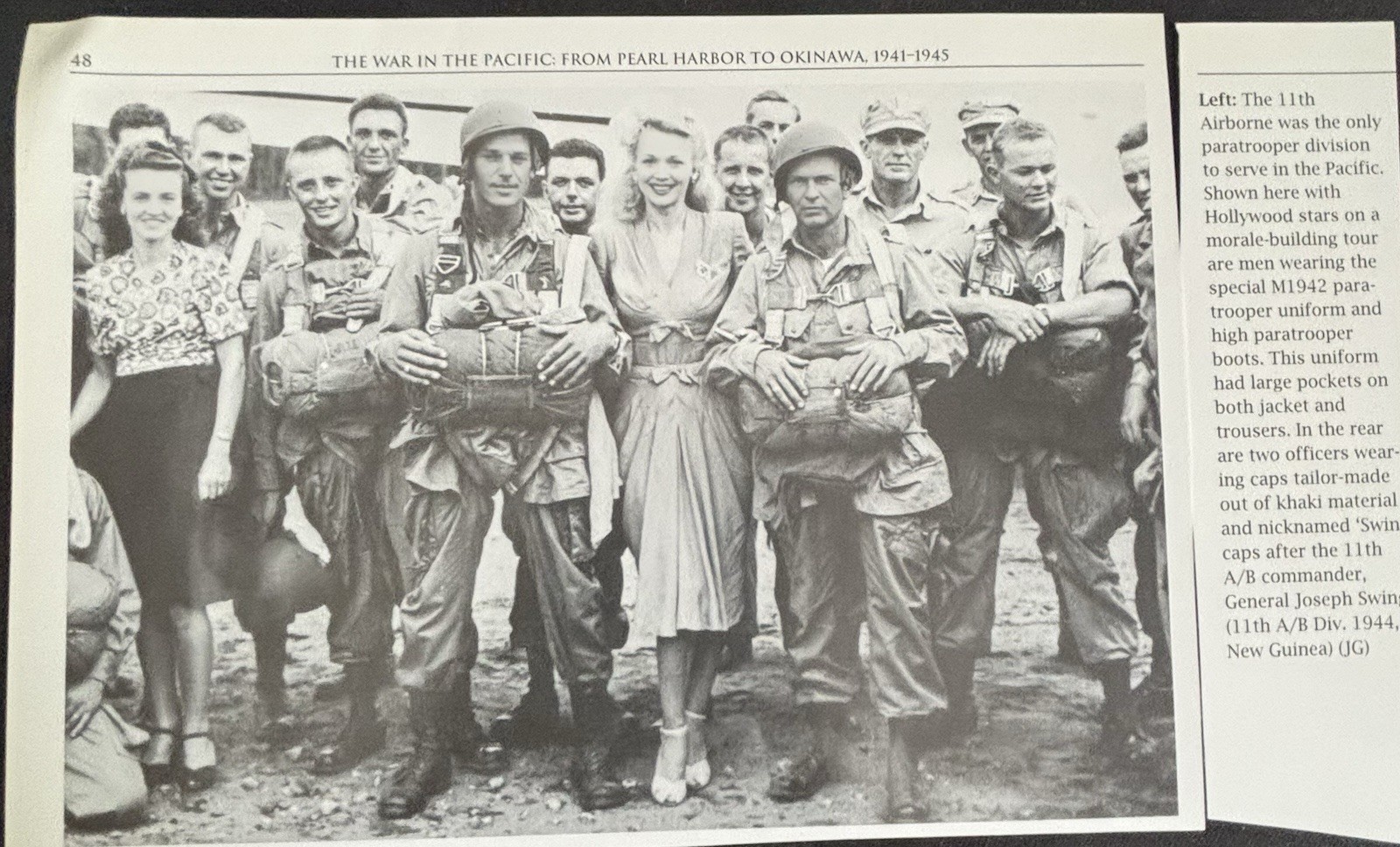 Book Clipping Photo 11th Airborne New Guinea 1944 WWII 