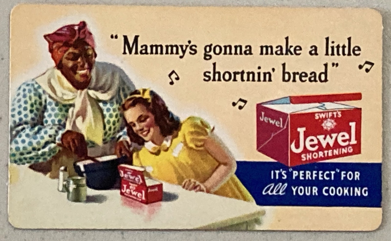 1939 Swift's JEWEL Shortening Advertising POCKET CALENDAR