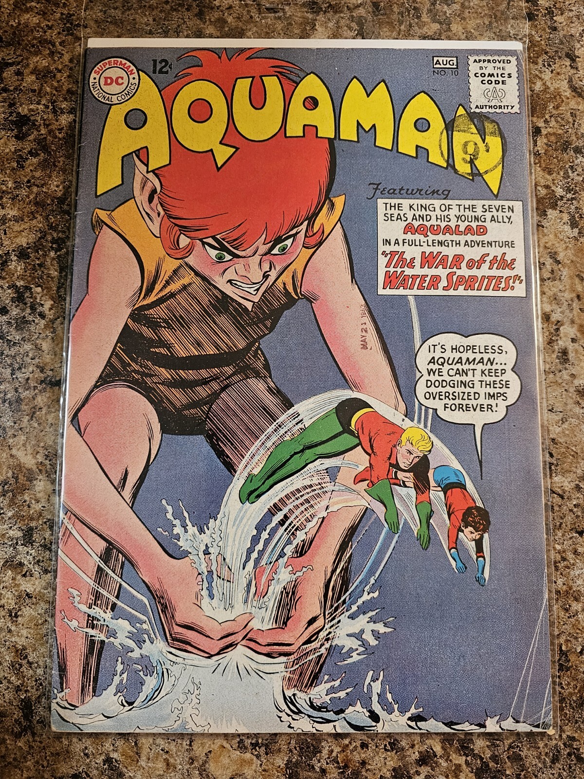 Aquaman #10 Quirk & Quisp Appearance Silver Age DC Comics 1963 FN