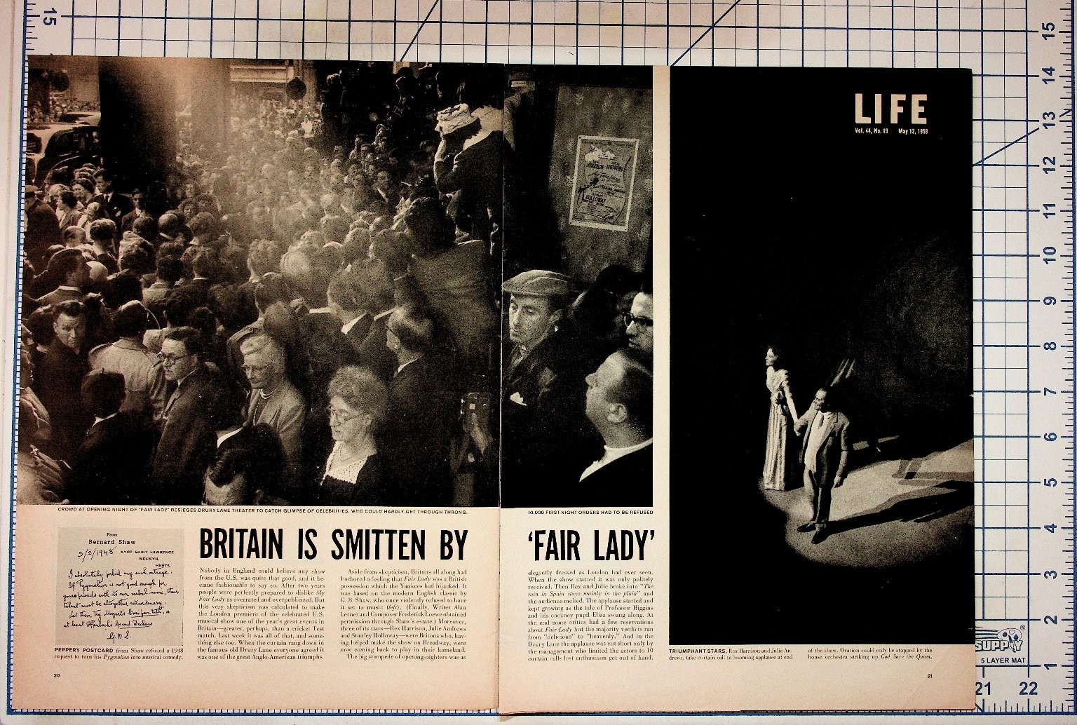 LIFE Magazine May 12, 1958 My Fair Lady London Premiere Vintage