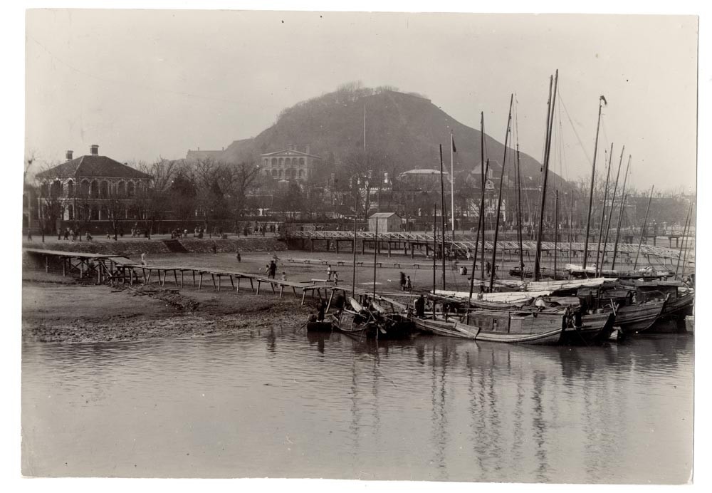 c.1900's PHOTO CHINA - TSINGDAO QINGDAO 1908 BOATS WATERFRONT