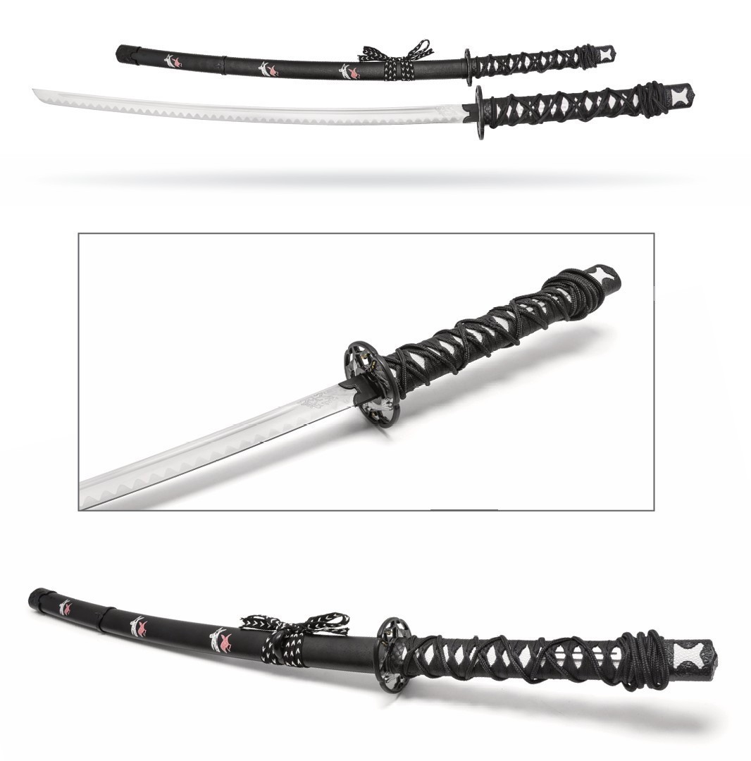 Atsu Dual Katana Ghost of Yotei Katana Sword with Sheath Stainless Steel