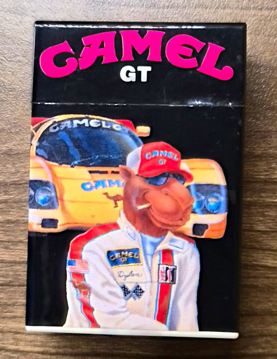 Vintage 1992 Camel GT Joe Camel Cigarette Pack Novelty Lighter Scripto Tokai